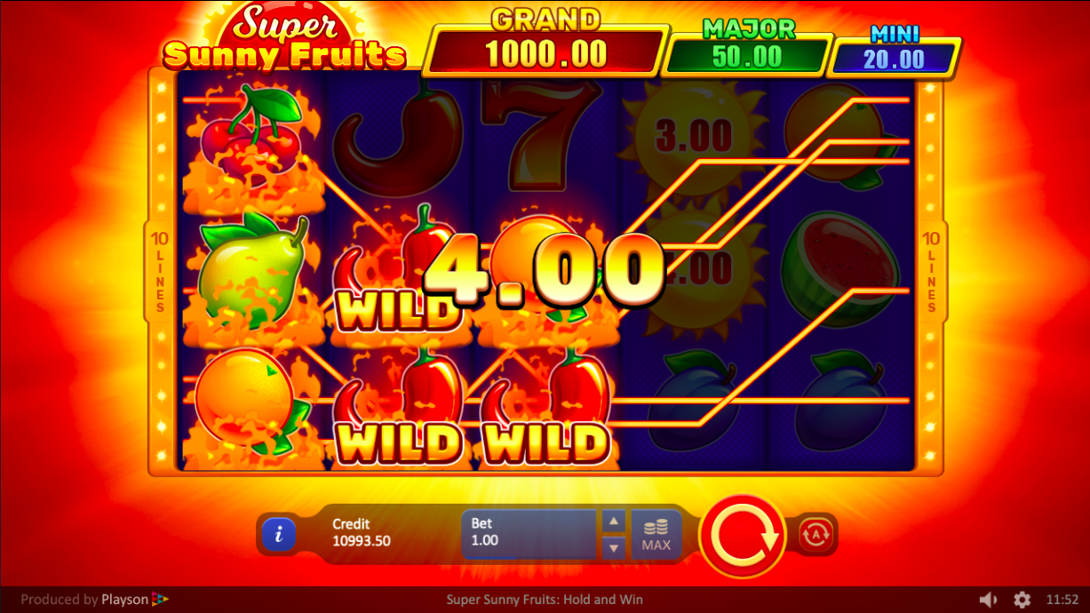 Super Sunny Fruits: Hold and Win by MaxWin Gaming